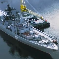 Das russische Kriegsschiff „Seweromorsk“