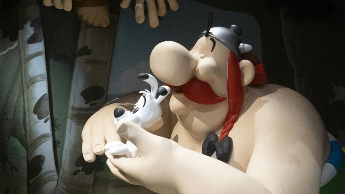 Obelix-Wachsfugur im Pariser Museum Grévin