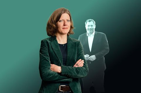 Montage: Geldkolumne mit Lars Klingbeil