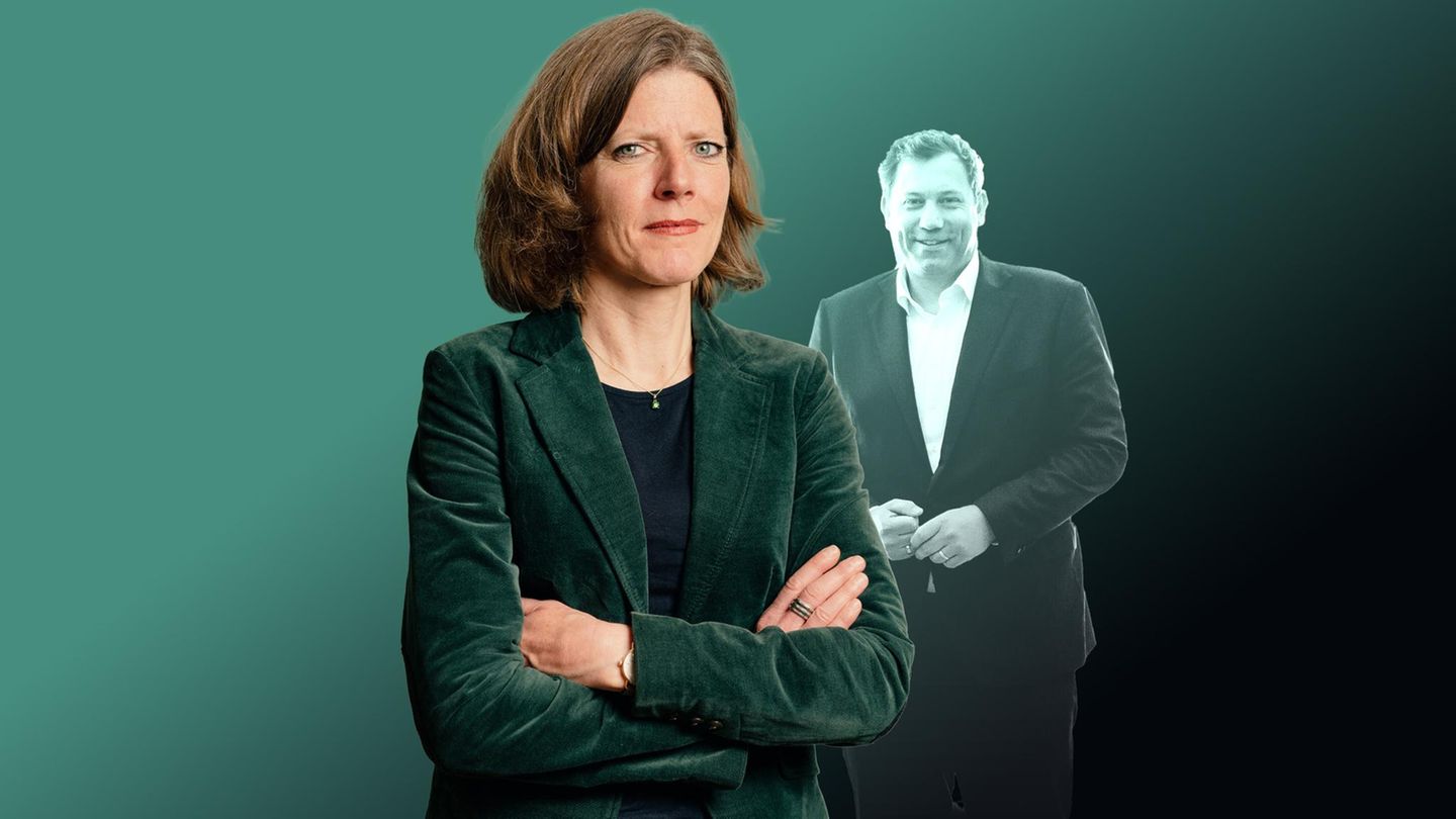 Montage: Geldkolumne mit Lars Klingbeil