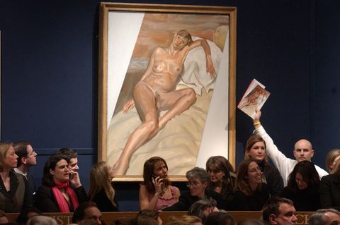 Gemälde von Kate Moss von Lucian Freud bei einer Versteigerung