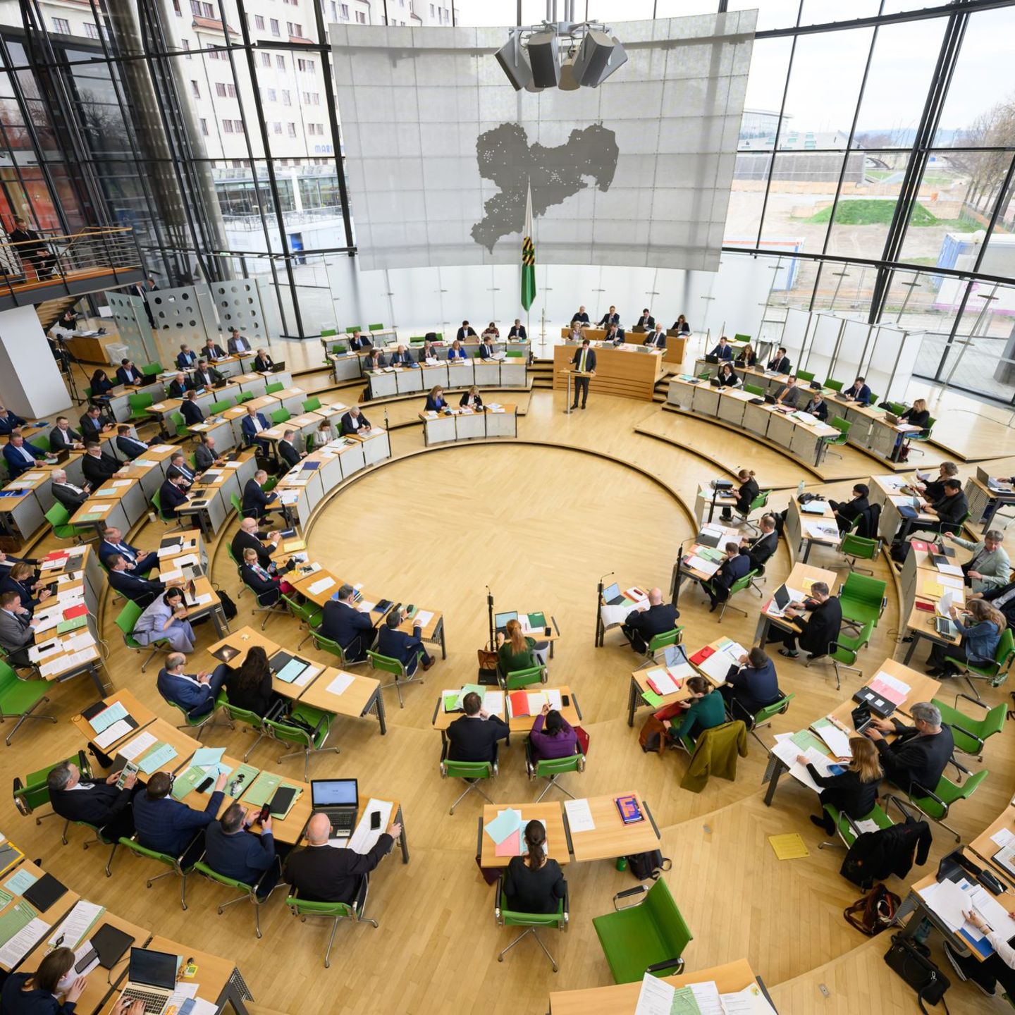 Der Grünen-Antrag zur Unterstützung kleiner Schlachtbetriebe bekam nur mit Hilfe von AfD und BSW eine Mehrheit. Foto: Robert Mic