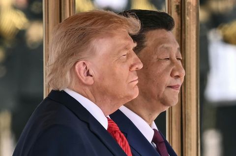 Trump (l.) und Xi