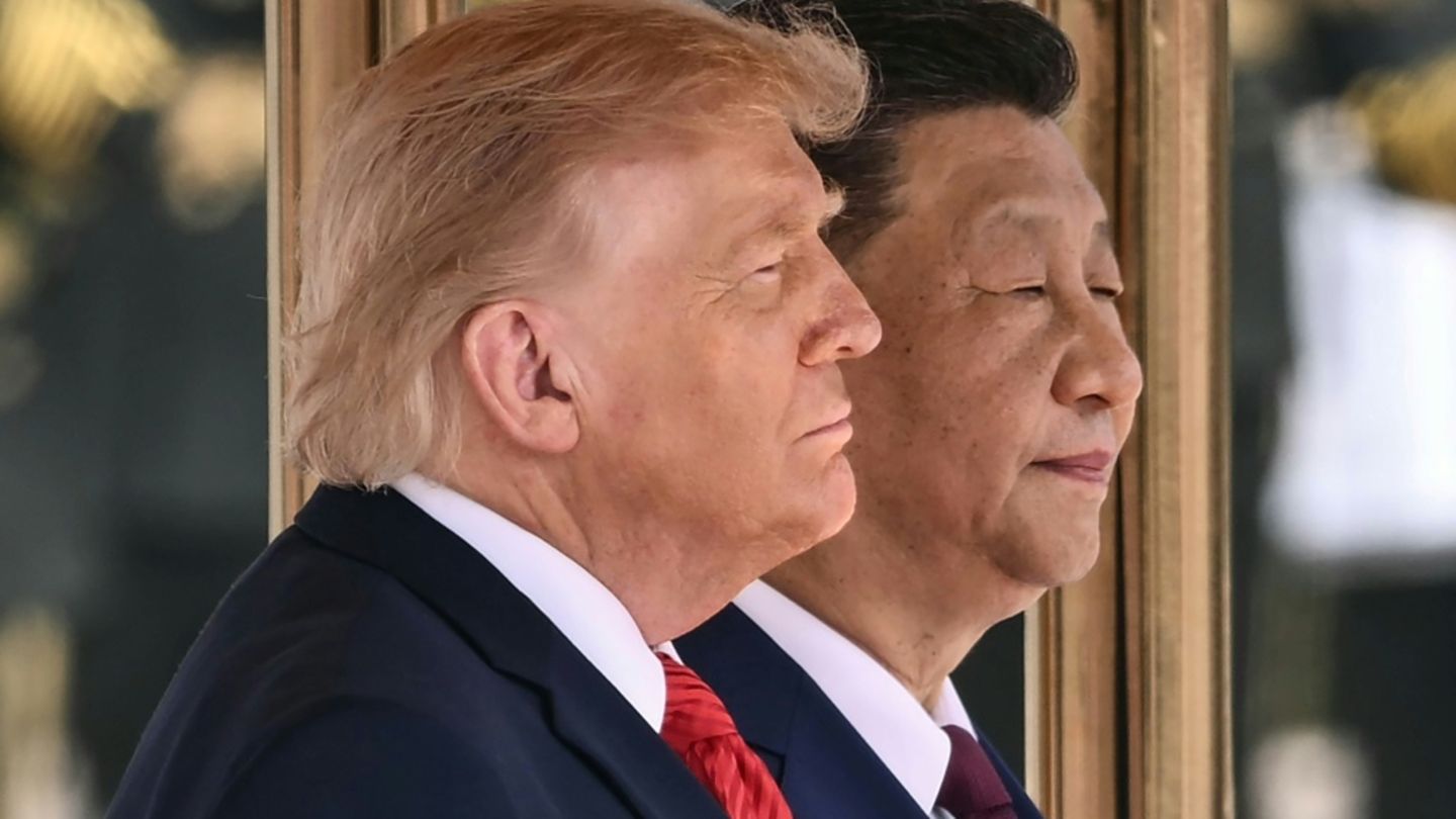 Trump (l.) und Xi