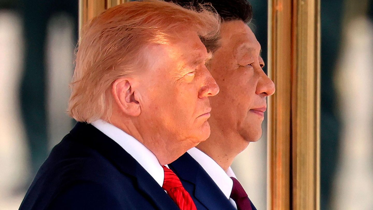 Donald Trump und Xi Jinping beim Treffen in Peking