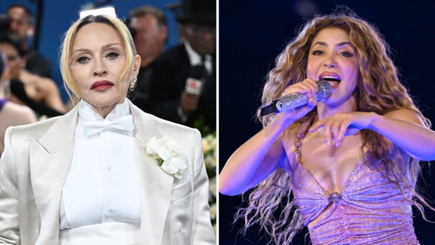 Madonna und Shakira (re.) werden beim WM-Finale bei New York in der Halbzeit auf der Bühne stehen.