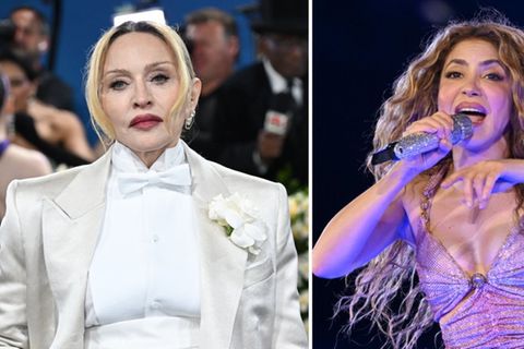 Madonna und Shakira (re.) werden beim WM-Finale bei New York in der Halbzeit auf der Bühne stehen.