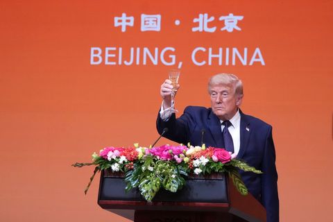 Der Iran-Krieg war Thema beim Treffen von US-Präsident Donald Trump und Chinas Staatschef XI Jinping. Foto: Mark Schiefelbein/AP