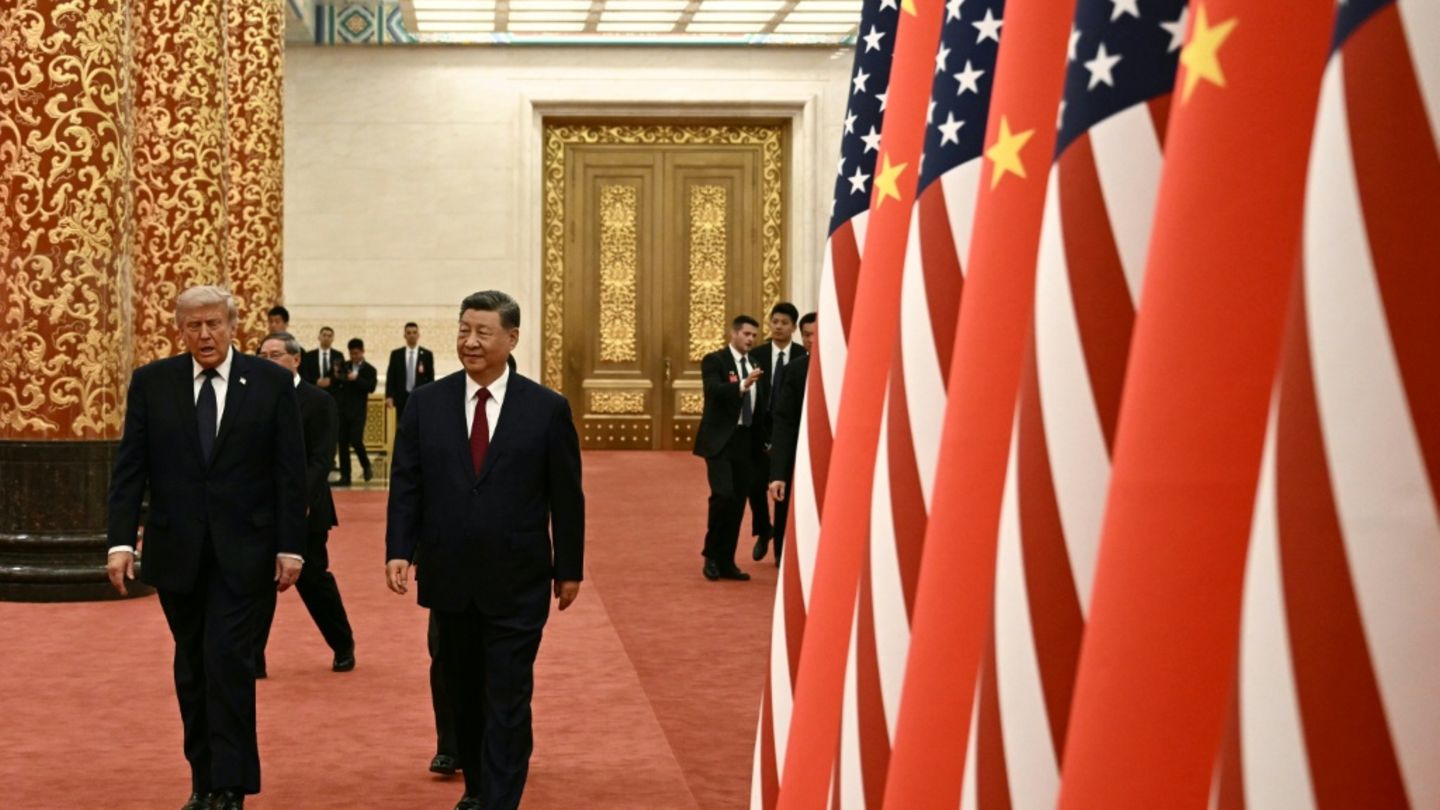 Donald Trump (links) und Xi Jinping