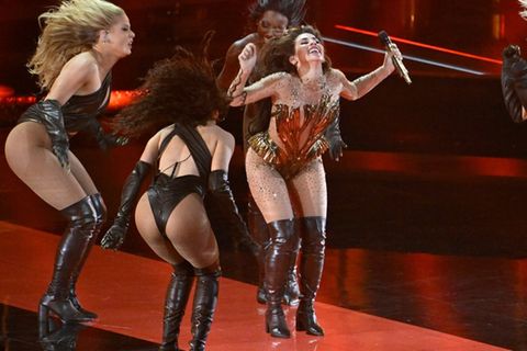 Sarah Engels bei ihrem Auftritt außer Konkurrenz beim ESC-Halbfinale.