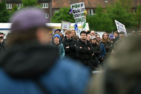 Das Ziel der Aktion sei es, den Männertag inhaltlich neu zu besetzen. Foto: Lilli Förter/dpa