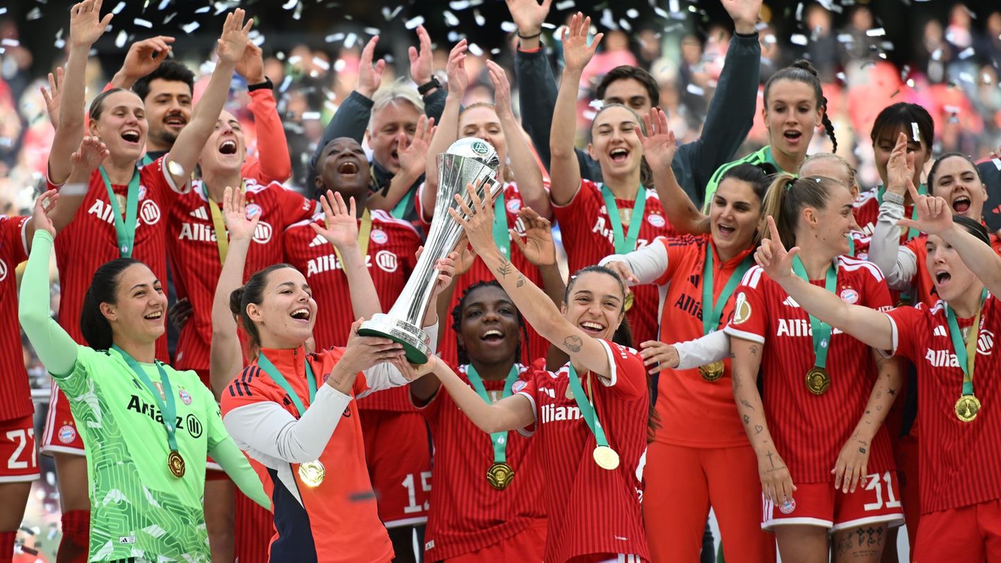 Hat viel zu feiern: der FC Bayern. Foto: Fabian Strauch/dpa