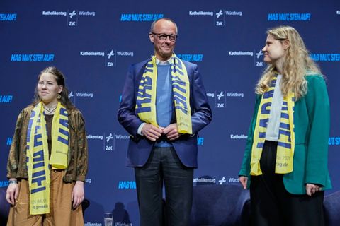 Merz (M.) beim Deutschen Katholikentag