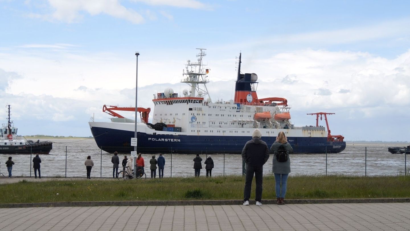 Die "Polarstern" ist wieder in ihrem Heimathafen Bremerhaven. Foto: Jörn Hüneke/dpa