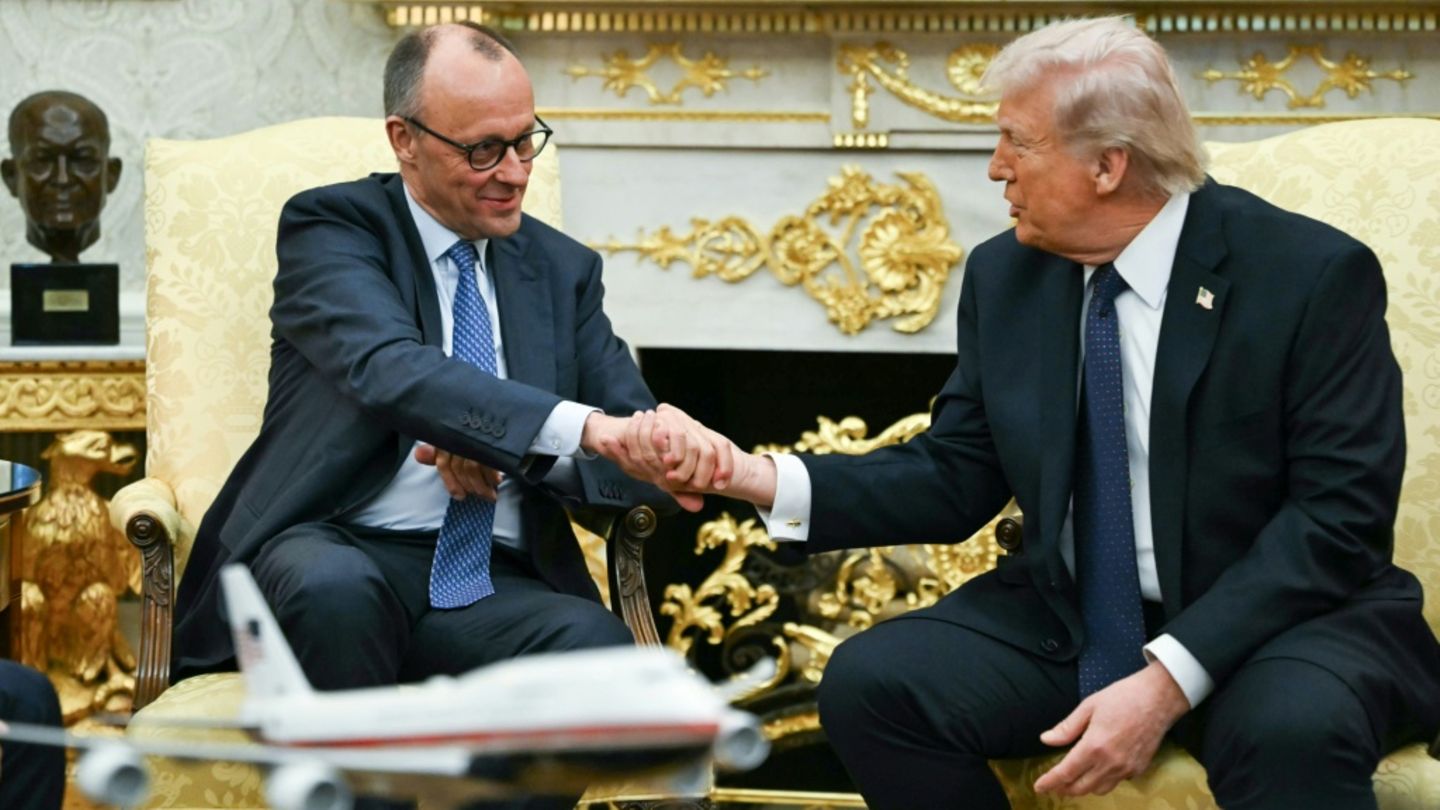 Merz und Trump Anfang März im Oval Office