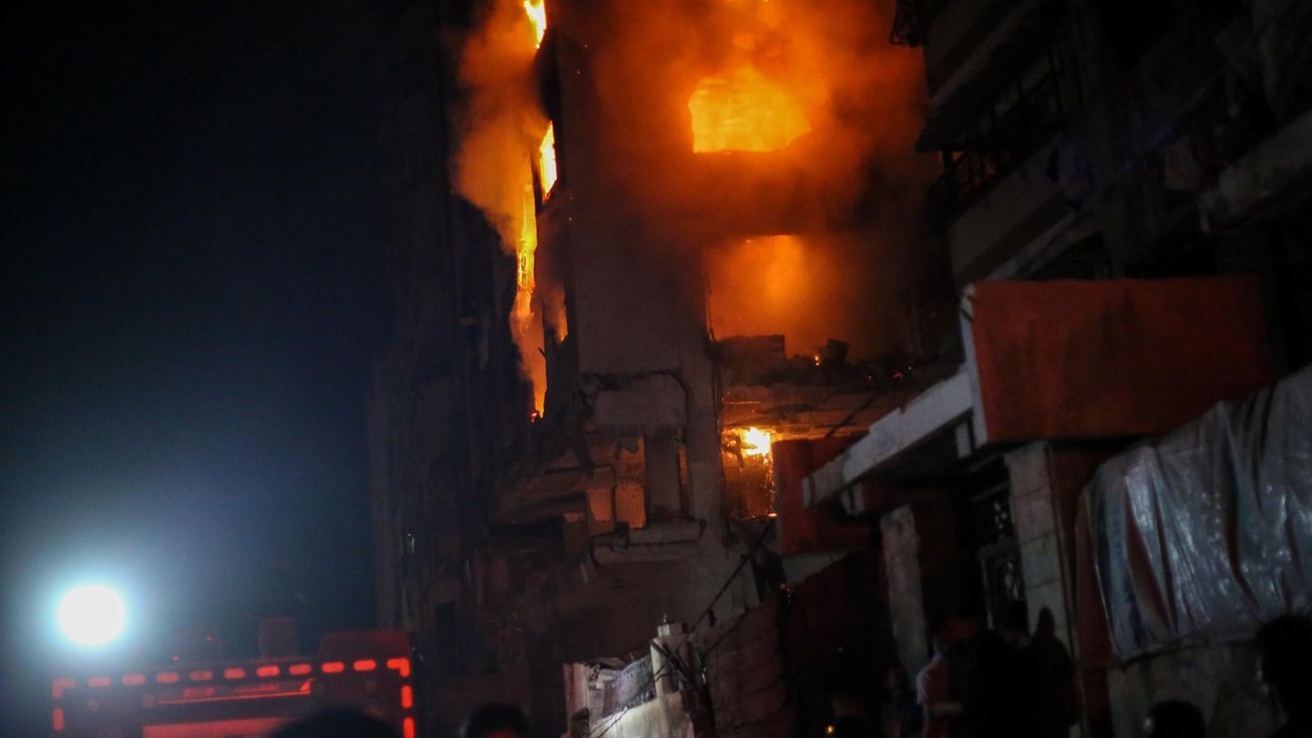 Das Bild das Wohnhaus in Gaza-Stadt
