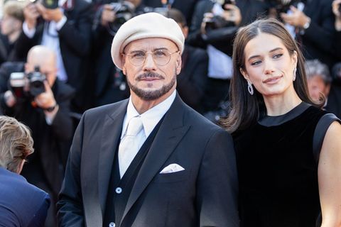 John Travolta und seine Tochter Ella Bleu in Cannes.