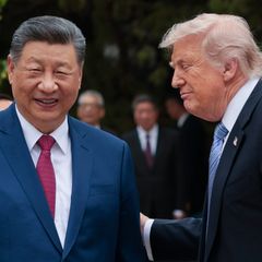 Die Präsidenten Xi und Trump während des Staatsbesuches in Beijing, auf dem auch Taiwan Thema war