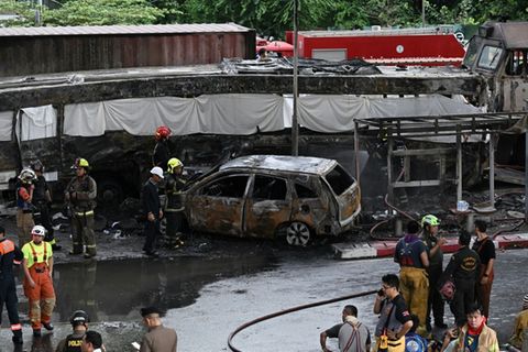 Unglücksstelle in Bangkok