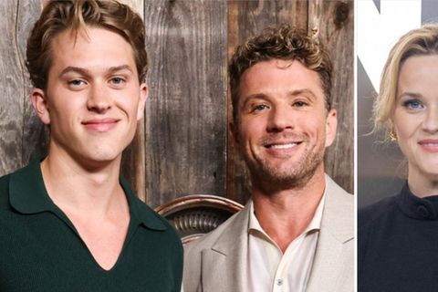 Deacon Phillippe (l.) mit seinen berühmten Eltern, Reese Witherspoon und Ryan Phillippe.