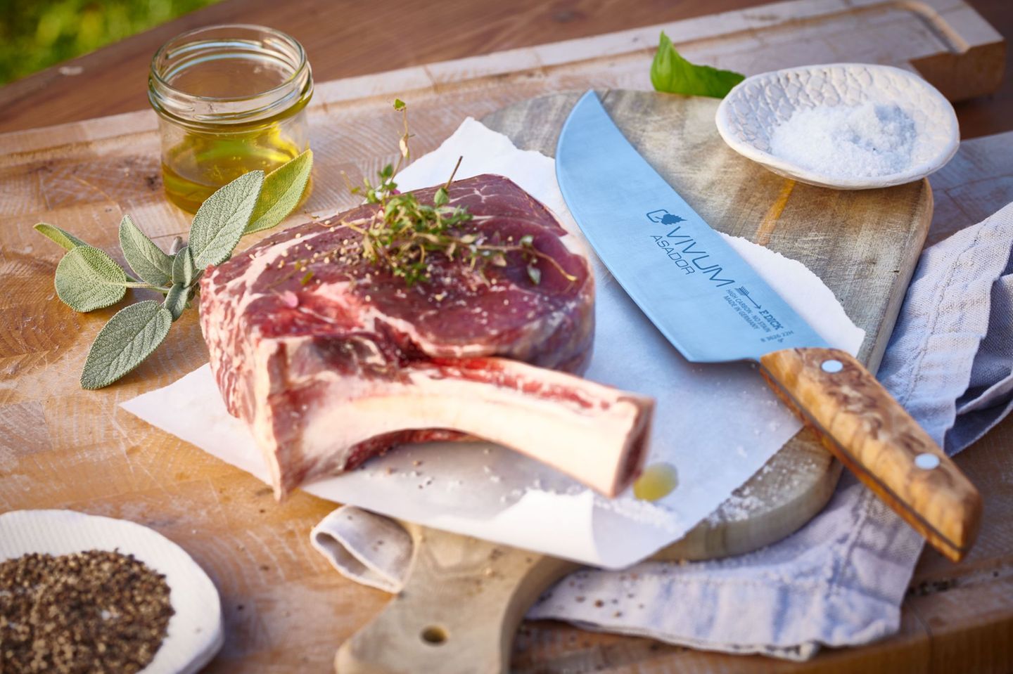 VIVUM BBQ Messer ASADOR 22 cm