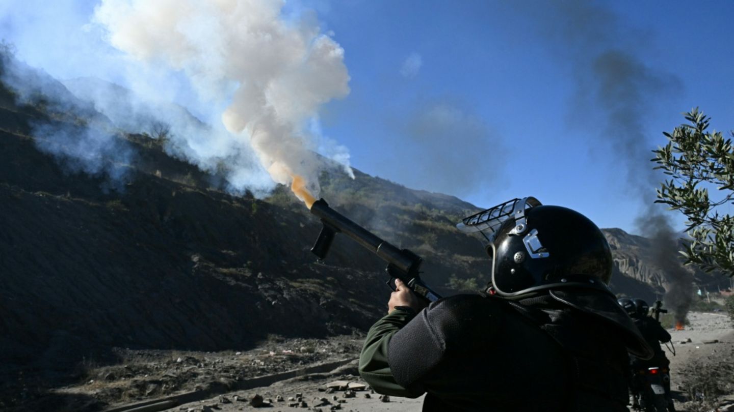 Polizisten in Bolivien