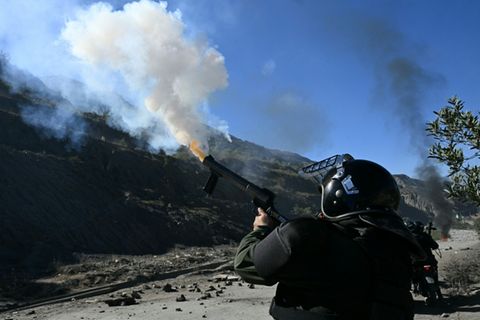 Polizisten in Bolivien