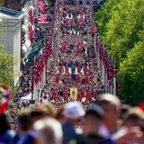 Kinderumzug während norwegischem Nationalfeiertag