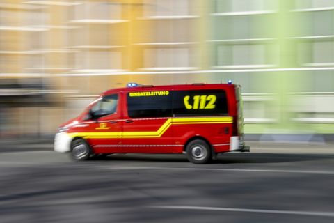 Rettungwagen bei Einsatz