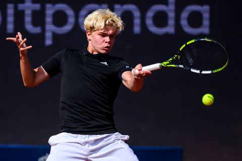 Diego Dedura hat eine Überraschung beim Tennis-Turnier in Hamburg verpasst. (Archivbild) Foto: Tom Weller/dpa