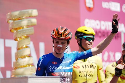 Jonas Vingegaard hat beim Giro d'Italia den Gesamtsieg im Blick. Foto: Gian Mattia D'alberto/LaPresse via ZUMA Press/dpa