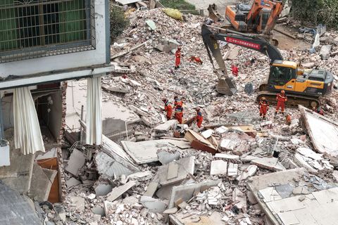 Bei einem Erdbeben in Südchina sind mindestens drei Menschen ums Leben gekommen. Foto: Li Hanchi/XinHua/dpa