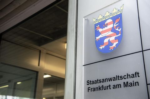 Der Eingang zum Sitz der Staatsanwaltschaft in Frankfurt am Main