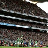 Das Stadion Croke Park während eines Spieles