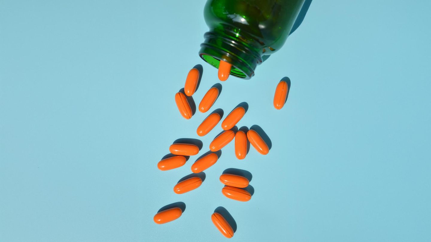 Orangene Vitamintabletten