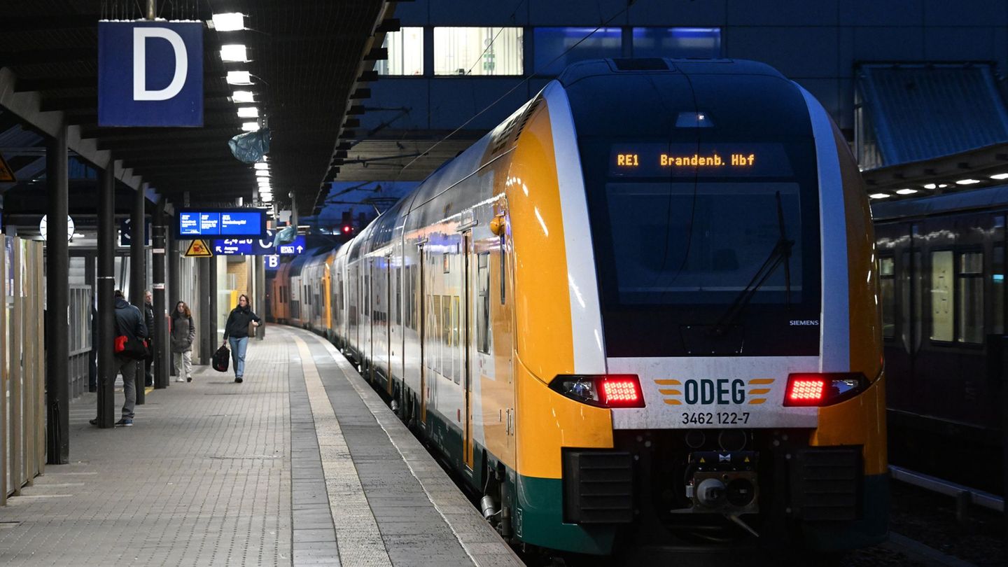 Der RE1 fährt zwischen Magdeburg und Frankfurt (Oder). (Archivbild) Foto: Soeren Stache/dpa