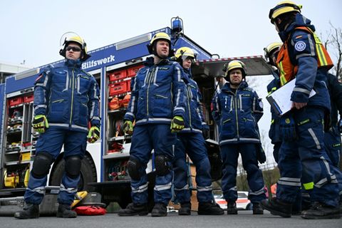 Einsatzkräfte des THW