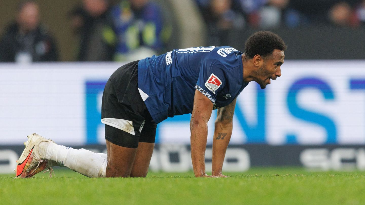 Bielefeld Noah Sarenren Bazee wechselt nach Mannheim. (Archivbild) Foto: Friso Gentsch/dpa