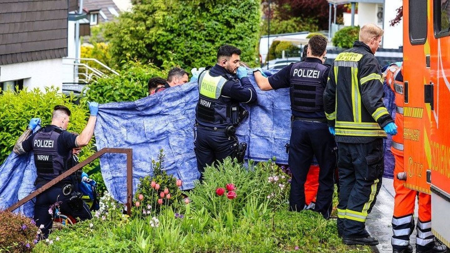 Eine Mordkommission hat Ermittlungen zu der Tat in Hagen aufgenommen (Bild vom 14.5.) Foto: Alex Talash/dpa