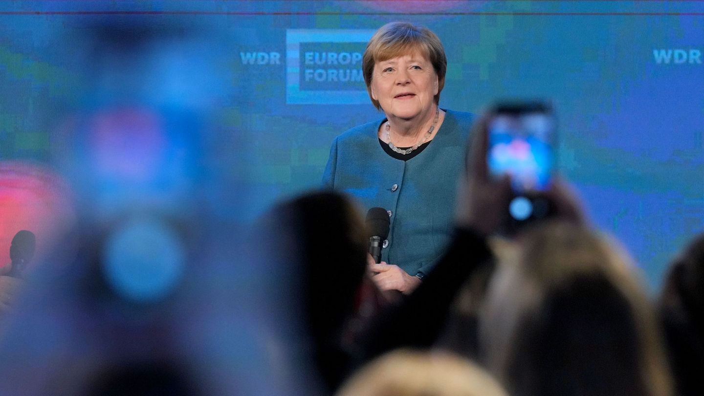 Ex-Bundeskanzlerin Angela Merkel (CDU) plädiert für ein Festhalten an bisherigen Beschlüssen zum Klimaschutz. Foto: Soeren Stach