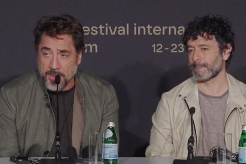 Schauspieler Javier Bardem (l.)