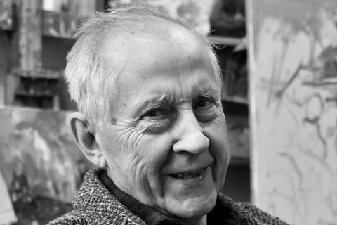 Der Maler Harald Metzkes wurde 97 Jahre alt (Archivbild) Foto: Bernd Settnik/dpa