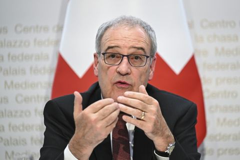 Guy Parmelin trat sein Amt im Januar an