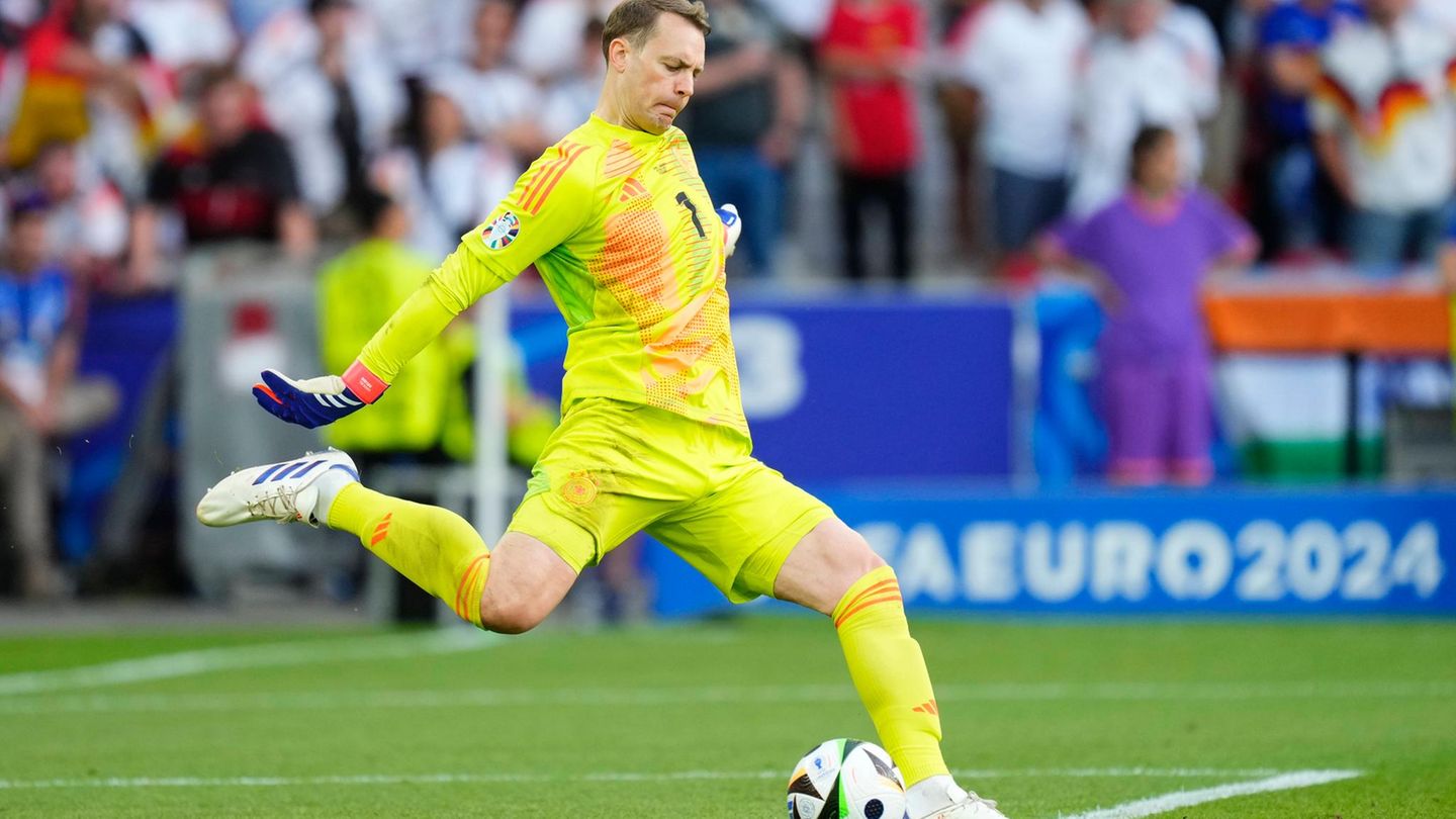 Manuel Neuer beim EM-Spiel der Nationalmannschaft gegen Spanien 2024
