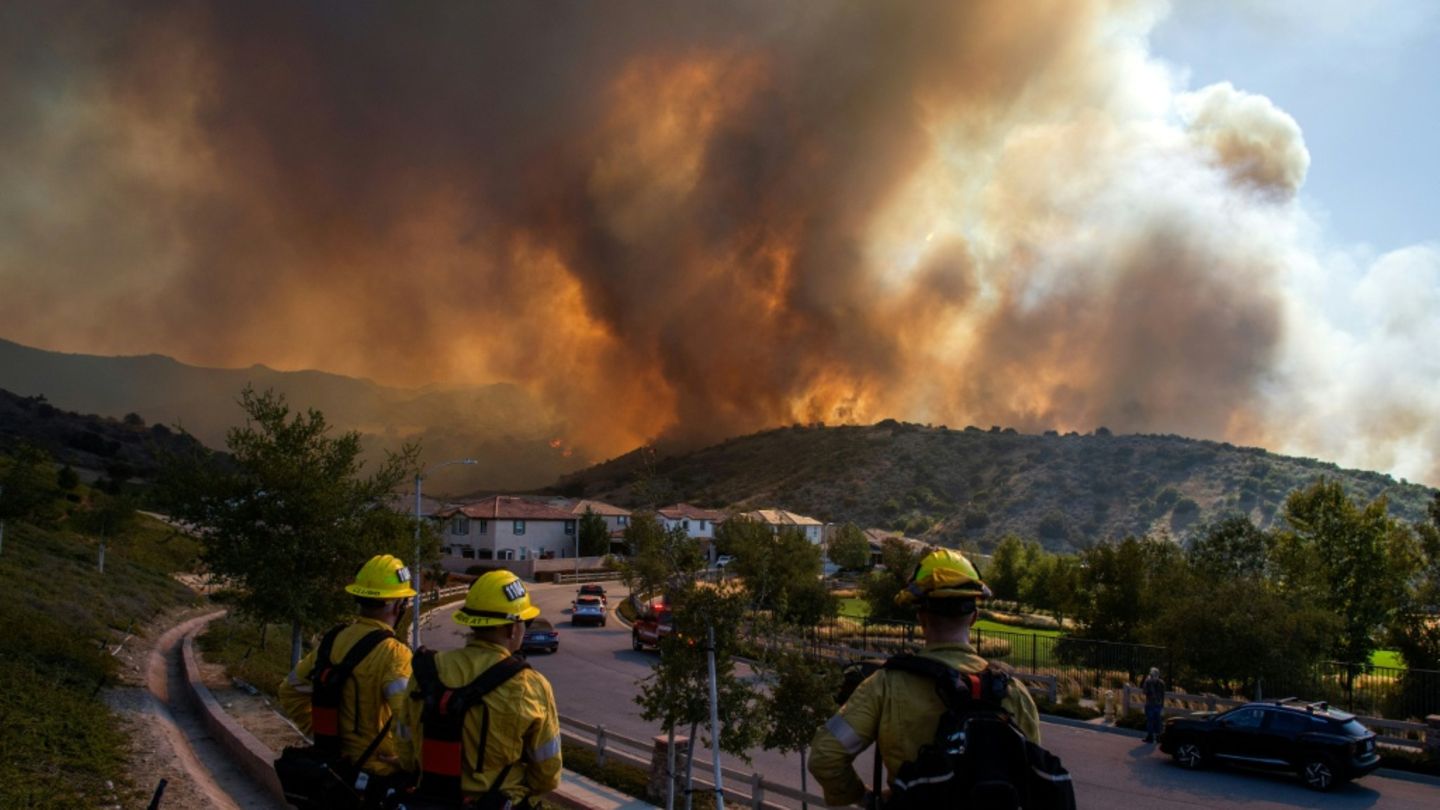 Feuer nordwestlich von Los Angeles