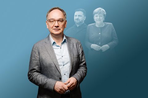 Illustration: Nico Fried, Angela Merkel und Tayyip Erdoğan