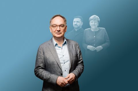 Illustration: Nico Fried, Angela Merkel und Tayyip Erdoğan