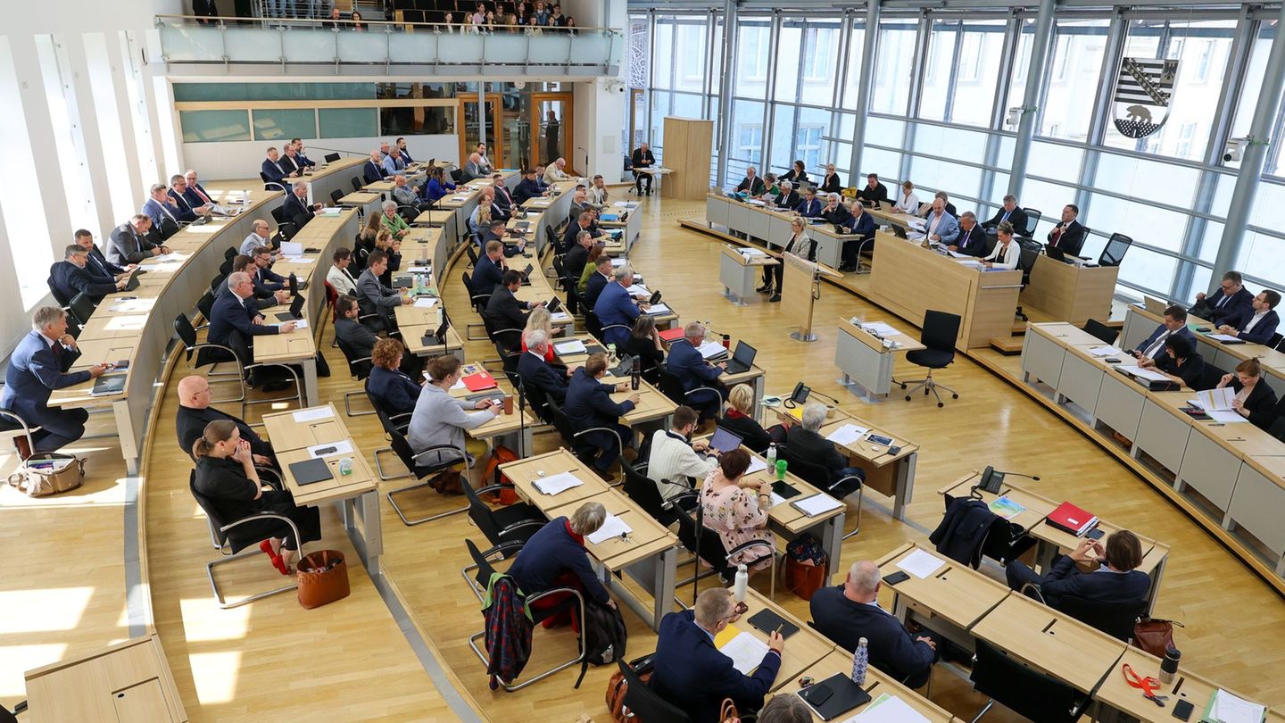 Die Abgeordnetenentschädigung in Sachsen-Anhalt beträgt aktuell 8.736,66 Euro monatlich. (Archivbild) Foto: Peter Gercke/dpa-Zen