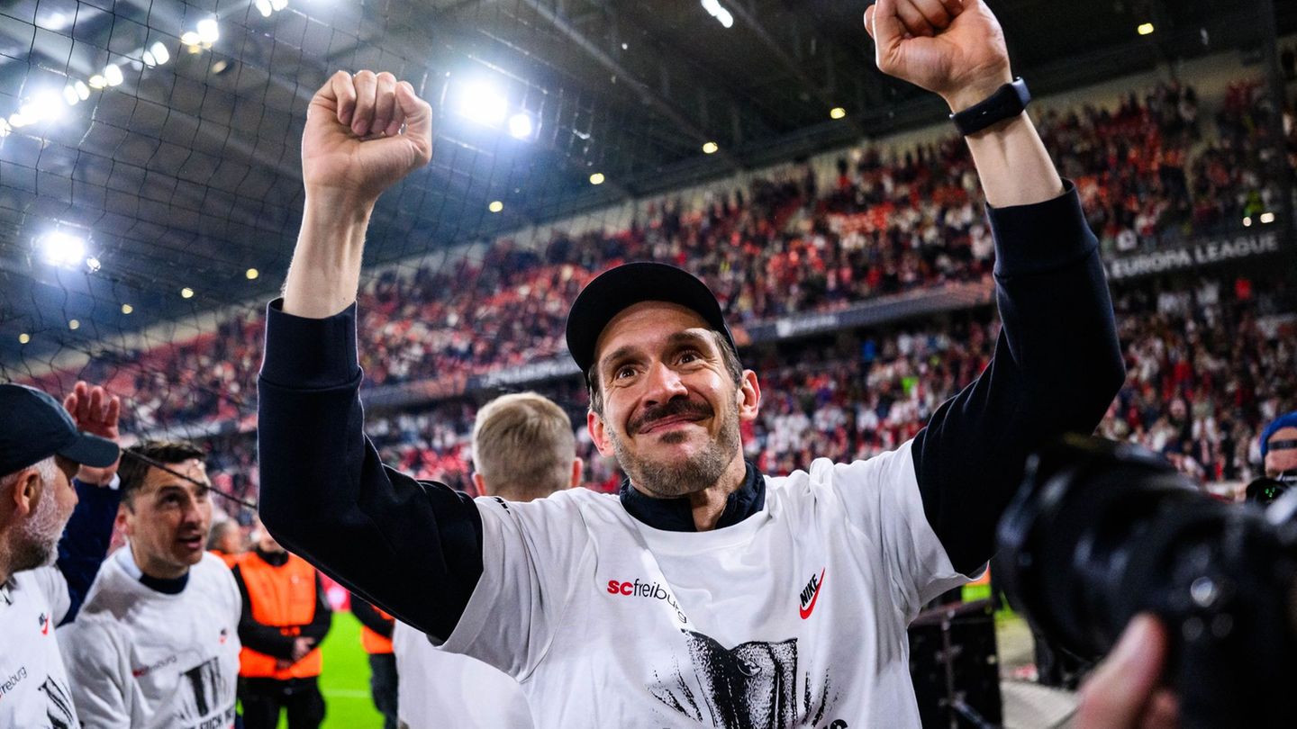 Julian Schuster jubelte emotional über den Finaleinzug - und möchte seinen Weg mit dem SC Freiburg nun krönen. (Archivbild) Foto