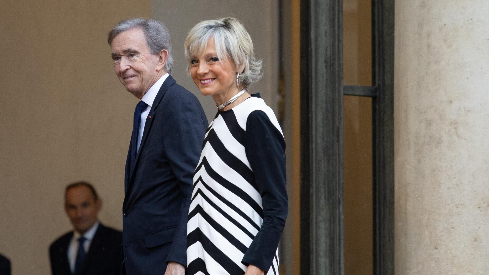 Bernard Arnault mit seiner Ehefrau Hélène Mercier